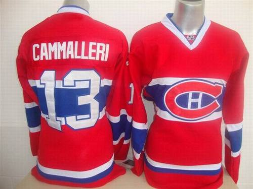 Montreal Canadiens #13 Michael Cammalleri Red Women's Jerseys