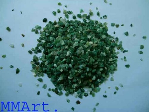 Moss Agate crushed and polished aggregate gravels and chips for export high quality
