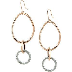 Ag Real Diamond Double Circular Fancy Earring # AGSE0096