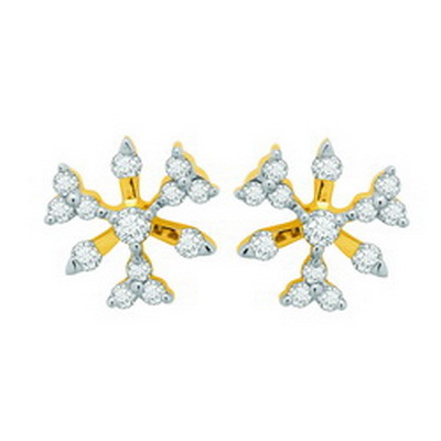 Ag Real Diamond Traditional Wheel Fashion Earring # AGSE0120