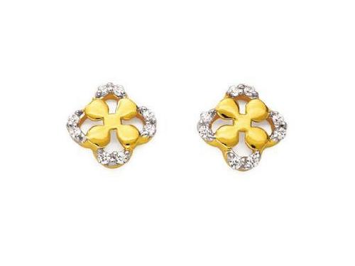 Ag Real Diamond Traditional Shape Earring # AGSE0124