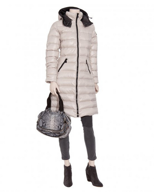 Moncler Long Puffer Jackets--White(01234)