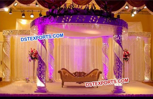 New Stylish Wedding Crystal Mandap