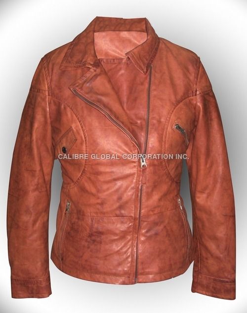 Sheepskin Leather Jacket Size: Small