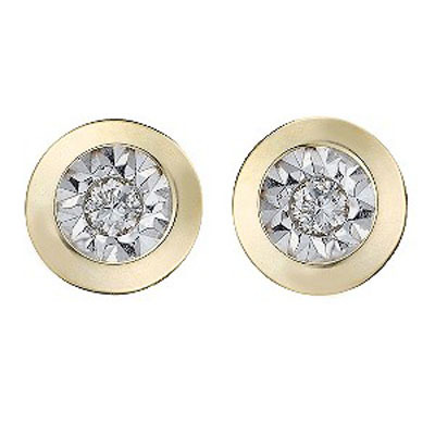 Ag Real diamond Solitaire Fancy Shape Earring # AGSE0146