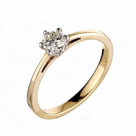 Ag Real Diamond Solitaire Diamond Fancy Ring # AGSR0005