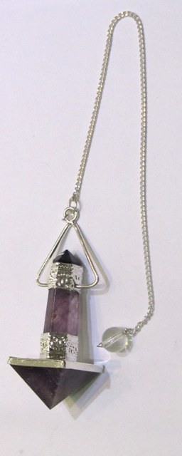 Amethyst Pyramid And Pencil