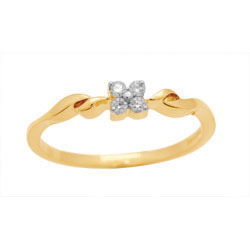 Ag Real Diamond Four Stone Pressure Set Fancy Ring # AGSR0011