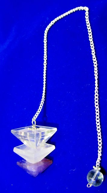 Natural Quartz Crystal Rose Quartz And Amethyst Pyramid