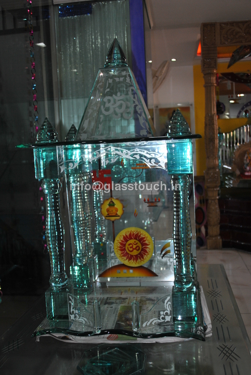 Tabletop Glass Temple