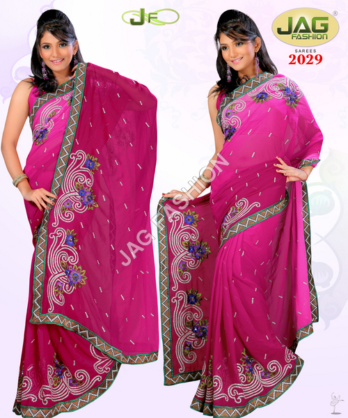 embroidery based sarees