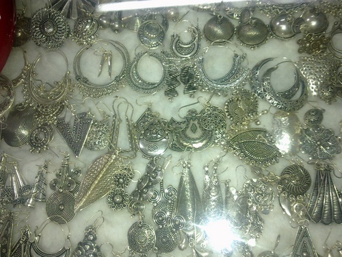 semi precious silver jewellary of india