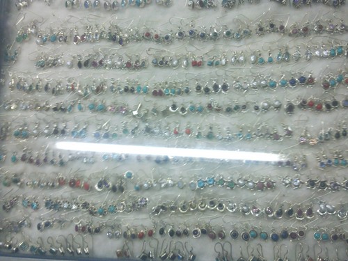 semi precious silver jewellary of india