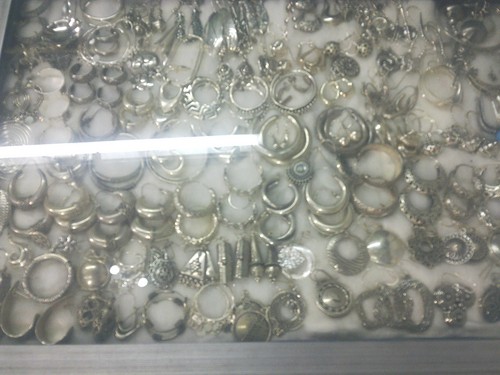 semi precious silver jewellary of india