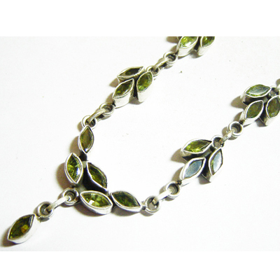 semi precious silver jewellery of india