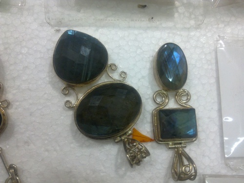 semi precious silver jewellary of india