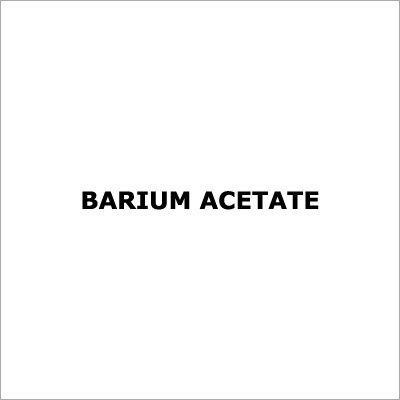 Barium Acetate Grade: Medicine