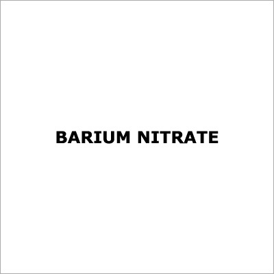 Barium Nitrate Density: 3.24 G/Cmi? Gram Per Cubic Centimeter(G/Cm3)