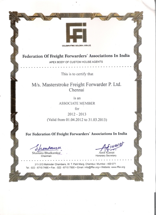 Member - Freight Forwarders Association of India