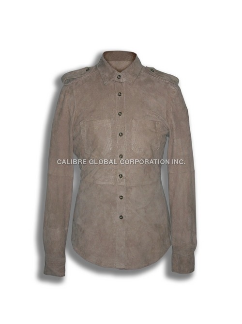 Perforated Suede Jacket By CALIBRE GLOBAL CORPORATION INC.