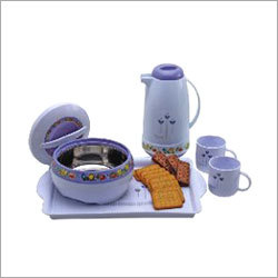Tea Set - Stainless Steel, 6 Pieces, Vacuum Insulation, Lavender Color, Portable Design | Durable Material, Easy to Clean, Large Capacity, Stylish Look