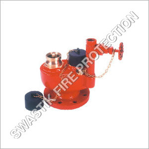 2-Way Inlet Breeching - Gun Metal, 4" Flanged, 150 PSI Working Pressure | Dual Inlets, NRV Outlet, High Pressure