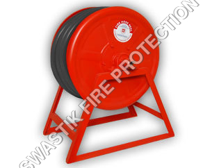 Wall Mounting Type - Steel, 3/4" Hose, Red Powder Coated, 16 GPM, 150 PSI, ISI Marked