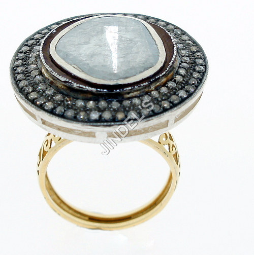 Fancy Pave Diamond Ring