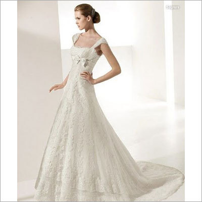 Short Sleeve Wedding Dress