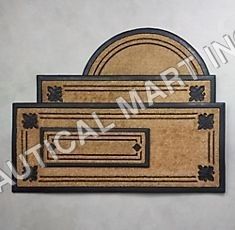 Fleur Coir With Rubber Frame Doormat