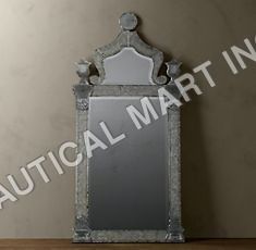 19TH C. BAROQUE RAVENNA ETCHED MIRROR