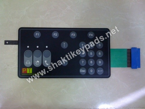 Non Tactile Embossed Membrane Keypad