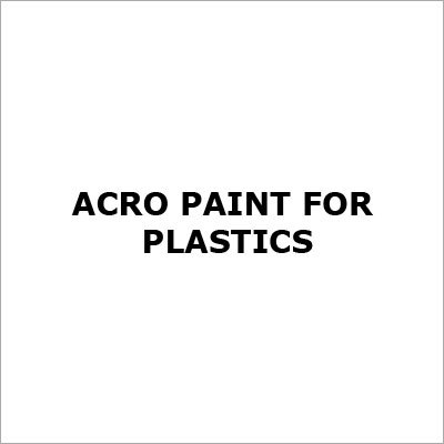 Acro Paint For Plastics