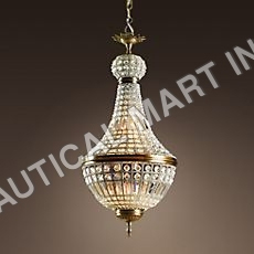 FRENCH EMPIRE CRYSTAL CHANDELIER SMALL By Nautical Mart Inc.
