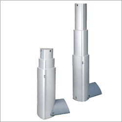 Hiwing - Aluminum 15x15cm Silver, Height Adjustable Column with Stable Base