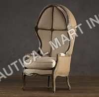VERSAILLES   DOMED BURLAP-BACKED CHAIR 
