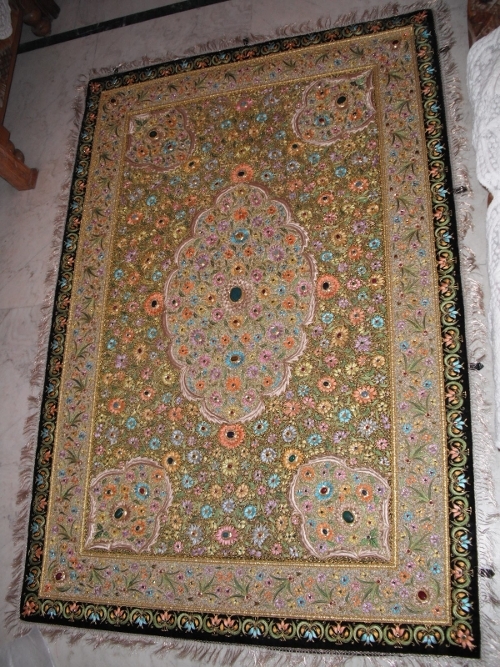 Designer Silk Jewel Carpet