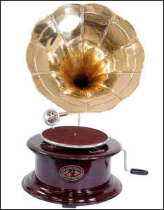Brass Gramophone