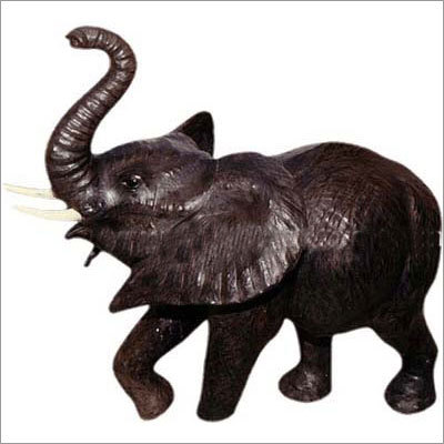 Leather Stuffed Elephant