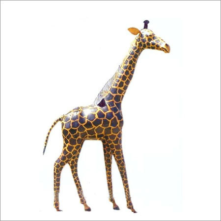 Leather Stuffed Giraffe