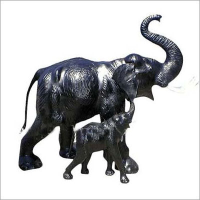 Leather Stuffed Indian Elephant