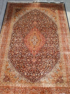 Printed Silk Embroidered Carpets