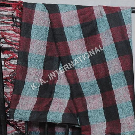 100 % Wool Yarn Dyed Check Fabric 