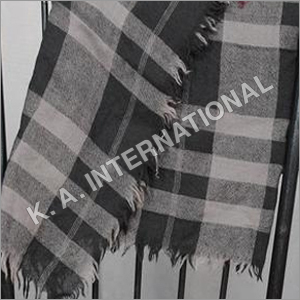 Wool Yarn Dyed Check Square Scarf By K. A. INTERNATIONAL