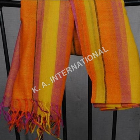 Wool Yarn Dyed Stripes Stoles