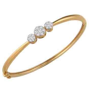 Ag Real Diamond Pressure Set Fashion Bracelet # AGSB0002