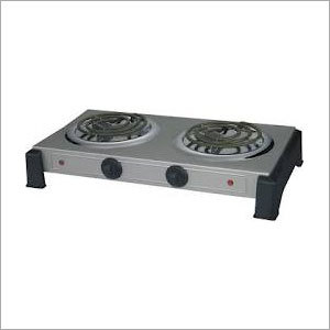 Electrical Stove Burners - Stainless Steel, 16.5 x 11 x 3 inches | 1500 Watts, 2 Burners, Compact Design, Adjustable Temperature, Safe Operation, Energy Saving