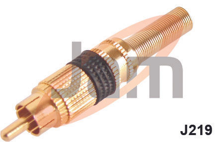 RCA CO-Axial Plug F.M. with Spring Gold Plated
