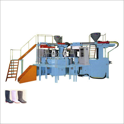Automatic Rotary System Two Color Long Boots Injection Molding Machine