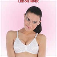 White Chicken Embroidered Bra